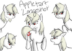 Size: 900x643 | Tagged: safe, artist:bluefeathercat, oc, oc only, oc:appletart longshot, fallout equestria, appletart, broken steel