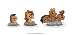 Size: 1280x600 | Tagged: safe, artist:almairis, derpibooru import, earth pony, pony, colt, diglett, dugtrio, evolution chart, family, female, foal, male, mare, multiple heads, pokémon, ponified, ponymon, simple background, stallion, three heads, transparent background, trio