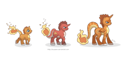 Size: 1280x592 | Tagged: safe, artist:almairis, derpibooru import, alicorn, unicorn, charizard, charmander, charmeleon, colt, crossover, evolution chart, family, father and child, father and son, fire, foal, male, parent and child, pokémon, ponymon, simple background, stallion, transparent background, trio