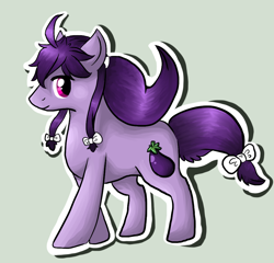 Size: 938x899 | Tagged: safe, artist:lillasparven, derpibooru import, eggplant, kamui gakupo, male, stallion, vocaloid