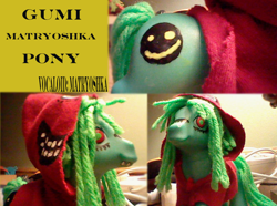 Size: 900x668 | Tagged: safe, artist:thundrkitty, derpibooru import, custom, doll, gumi, irl, matryoshka, photo, toy, vocaloid, yarn