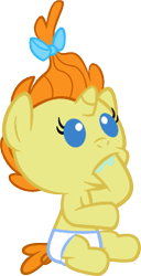 Size: 169x330 | Tagged: safe, artist:fineprint-mlp, derpibooru import, pumpkin cake, .svg available, diaper, hoof sucking, simple background, sucking, svg, transparent background, vector