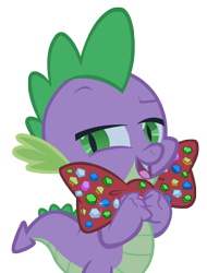 Size: 2000x2637 | Tagged: safe, artist:punchingshark, derpibooru import, spike, dragon, bowtie, simple background, solo, transparent background, vector