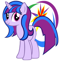 Size: 6480x6480 | Tagged: safe, artist:aeroytechyon-x, derpibooru import, oc, oc only, oc:andrea sparkle, pony, unicorn, absurd resolution, cutie mark, magical lesbian spawn, offspring, parent:rainbow dash, parent:twilight sparkle, parents:twidash, simple background, solo, transparent background