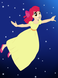 Size: 3000x4000 | Tagged: safe, artist:the-epicteer, apple bloom, 1900s, 20th century, british, disney, feminism, humanized, parody, peter pan, wendy darling