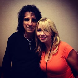 Size: 600x600 | Tagged: safe, human, alice cooper, barely pony related, irl, photo, tara strong, we're not worthy