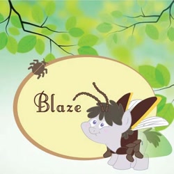 Size: 414x414 | Tagged: safe, artist:kimomo, derpibooru import, truffle shuffle, earth pony, firefly (insect), pony, blaze (disney), costume, disney fairies, insect wings, wings