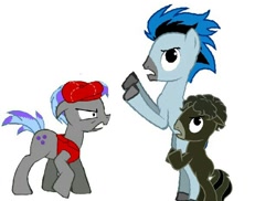 Size: 640x466 | Tagged: safe, artist:avatarkorra12, derpibooru import, benson, mordecai, ponified, regular show, rigby