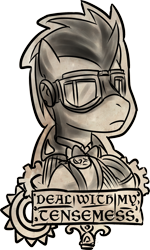 Size: 500x834 | Tagged: safe, artist:saturnspace, derpibooru import, doctor whooves, earth pony, pony, brown coat, brown mane, male, stallion