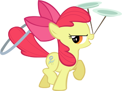 Size: 5481x4122 | Tagged: safe, artist:cobaltwinterborn, apple bloom, absurd resolution, cutie mark, simple background, smug, transparent background, vector