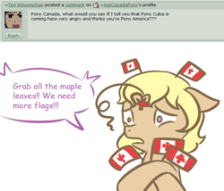 Size: 662x566 | Tagged: safe, artist:askcanadapony, derpibooru import, canada, flag, hetalia, ponified