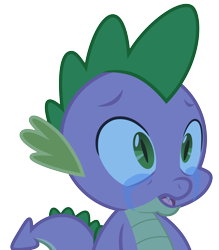 Size: 5250x6000 | Tagged: safe, artist:pikamander2, derpibooru import, spike, dragon, absurd resolution, crying, simple background, solo, transparent background, vector