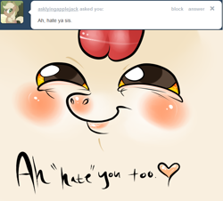 Size: 630x570 | Tagged: safe, derpibooru import, apple bloom, ask, ask appa blume, tumblr