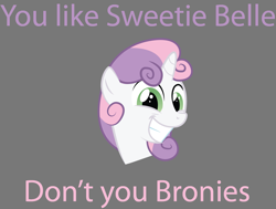 Size: 3045x2308 | Tagged: safe, artist:silentmatten, sweetie belle, caption, high res, image macro