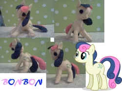 Size: 800x600 | Tagged: safe, artist:thecayte, derpibooru import, bon bon, sweetie drops, irl, photo, plushie