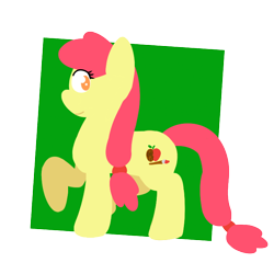 Size: 700x700 | Tagged: safe, artist:askteenapplebloom, derpibooru import, apple bloom, earth pony, pony, female, smiling, solo