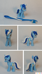 Size: 900x1565 | Tagged: safe, artist:colour-splashes, derpibooru import, minuette, pony, custom, irl, photo, toothbrush, toy