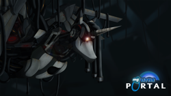 Size: 1280x720 | Tagged: safe, artist:sh2otingstar, glados, ponified, portal (valve), simple background, text