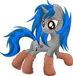 Size: 900x942 | Tagged: safe, artist:jetwave, derpibooru import, oc, oc only, oc:homage, pony, unicorn, fallout equestria, fanfic, fanfic art, female, horn, mare, simple background, sock, solo, transparent background