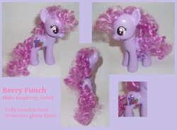 Size: 900x664 | Tagged: safe, artist:gryphyn-bloodheart, derpibooru import, berry punch, berryshine, pony, brushable, custom, irl, photo, toy