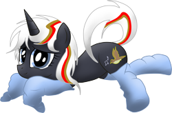 Size: 2314x1516 | Tagged: safe, artist:jetwave, derpibooru import, oc, oc only, oc:velvet remedy, pony, unicorn, fallout equestria, clothes, fanfic, fanfic art, female, horn, mare, simple background, smiling, socks, solo, transparent background