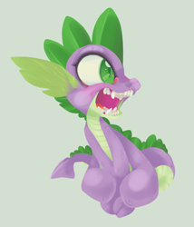 Size: 772x903 | Tagged: safe, artist:xenon, derpibooru import, spike, dragon, male, simple background, solo