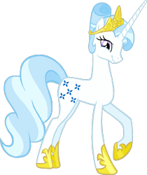 Size: 1000x1190 | Tagged: safe, artist:kiddysa-bunnpire, derpibooru import, majesty, pony, unicorn, g1, deviantart watermark, female, g1 to g4, generation leap, jewelry, looking at you, looking sideways, mare, obtrusive watermark, profile, side view, smiling, smiling at you, solo, tiara, watermark