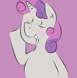 Size: 620x624 | Tagged: safe, derpibooru import, sweetie belle, pony, unicorn, ask, female, filly, preggy belle, pregnant, pregnant sweetie belle, solo