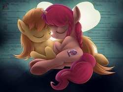 Size: 2000x1500 | Tagged: safe, artist:rainbow, derpibooru import, oc, oc:2ch-pony, oc:marker pony, 2ch, 4chan, boop, cuddling, mascot, noseboop, ponified