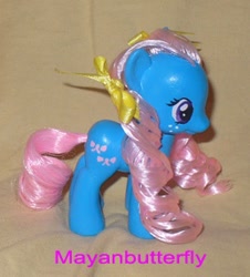 Size: 258x286 | Tagged: safe, artist:mayanbutterfly, derpibooru import, bow tie (g1), pony, g1, custom, g1 to g4, generation leap, irl, photo, solo, toy