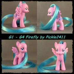 Size: 400x400 | Tagged: safe, artist:pickle2411, derpibooru import, firefly, pony, g1, custom, g1 to g4, generation leap, irl, photo, solo, toy