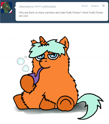 Size: 1399x1597 | Tagged: safe, artist:coalheart, derpibooru import, fluffy pony, bubble, bubble pipe, pipe, smarty friend, tumblr