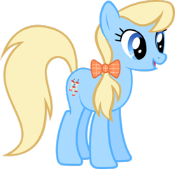 Size: 1024x987 | Tagged: safe, artist:daringdashie, derpibooru import, apple cider (character), earth pony, pony, apple family member, background pony, bow, female, hair bow, mare, simple background, transparent background, vector