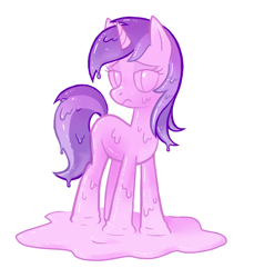 Size: 700x763 | Tagged: safe, artist:reuniclus, derpibooru import, amethyst star, sparkler, goo pony, original species