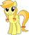 Size: 1024x1223 | Tagged: safe, artist:daringdashie, derpibooru import, marmalade jalapeno popette, apple family member, looking at you, orange wafer, simple background, transparent background, vector