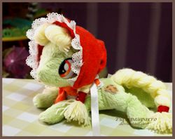 Size: 1113x881 | Tagged: safe, artist:piquipauparro, granny smith, fluffy, irl, photo, plushie, younger