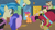 Size: 800x450 | Tagged: safe, derpibooru import, screencap, allie way, big wig, cherry berry, colter sobchak, donny, jeff letrotski, sassaflash, scootaloo, sea swirl, seafoam, twinkleshine, the cutie pox, grin, theodore donald "donny" kerabatsos