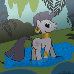 Size: 1000x1000 | Tagged: safe, artist:invidlord, zecora, zebra, female, mare, poison joke, solo