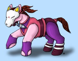 Size: 900x705 | Tagged: safe, artist:suzidragonlady, derpibooru import, kunimitsu, ponified, tekken