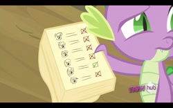 Size: 1280x800 | Tagged: safe, screencap, spike, dragon, hurricane fluttershy, hub logo, male