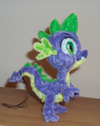 Size: 448x564 | Tagged: safe, artist:ponycrafter, derpibooru import, spike, irl, photo, pipe cleaners, plushie, spike plushie