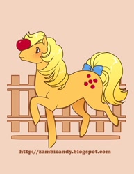 Size: 450x582 | Tagged: safe, artist:zambicandy, derpibooru import, applejack (g1), g1, solo