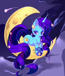 Size: 824x969 | Tagged: safe, artist:sugaryrainbow, derpibooru import, oc, oc only, moon clipse, solo, tangible heavenly object