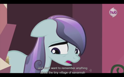 Size: 1024x640 | Tagged: safe, derpibooru import, screencap, sapphire joy, spoiler:s03, youtube caption