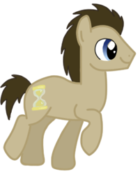 Size: 289x359 | Tagged: safe, artist:tsume-pazur, derpibooru import, doctor whooves, earth pony, pony, brown coat, brown mane, male, stallion