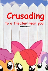 Size: 580x846 | Tagged: safe, artist:kuren247, derpibooru import, apple bloom, scootaloo, sweetie belle, cutie mark crusaders, movie poster, parody, the little rascals