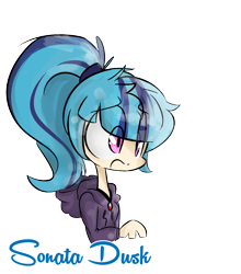 Size: 1053x1197 | Tagged: safe, artist:jankrys00, sonata dusk, equestria girls, rainbow rocks, clothes, female, solo, two toned hair