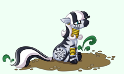 Size: 2000x1200 | Tagged: safe, artist:alexmakovsky, derpibooru import, zecora, zebra, alternate hairstyle