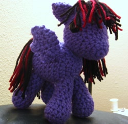 Size: 2187x2125 | Tagged: safe, artist:acrylicsheep, derpibooru import, oc, oc only, pony, amigurumi, crochet, exploding drummer, high res, irl, photo, plushie, solo