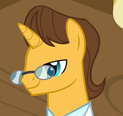 Size: 362x342 | Tagged: safe, doctor horse, doctor stable, bedroom eyes, glasses, handsome